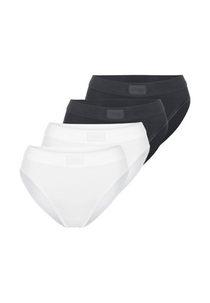 4ER PACK DOUBLE COMFORT TAI - Slip - schwarz/weiß