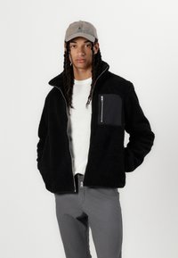 Jack & Jones JJBRADLEY JACKET - Fleecejas - black