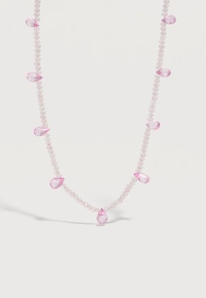 JIA JIA GEM DROP NECKLACE - Colier - pink