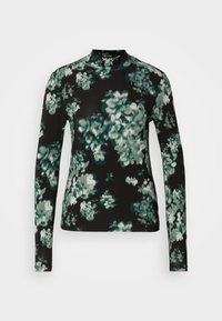 ALL OVER PRINTED MOCK NECK - Camiseta de manga larga - park green