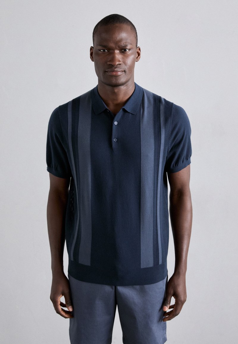 J.LINDEBERG - REYMOND STRIPE - Polo - navy, Ampliar
