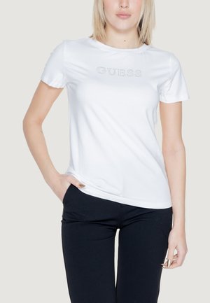 Guess SKYLAR  - T-shirt imprimé - white