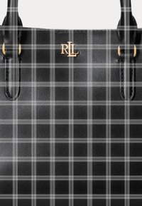 Lauren Ralph Lauren LEATHER SMALL MARCY SATCHEL - Geantă de mână - black