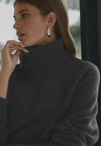 Next HIGH ROLL NECK - Svetrík - grey charcoal