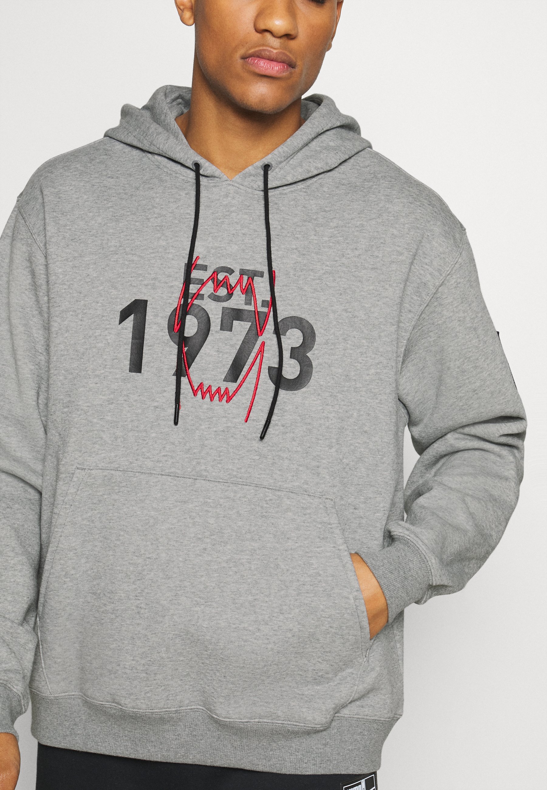 gray puma hoodie