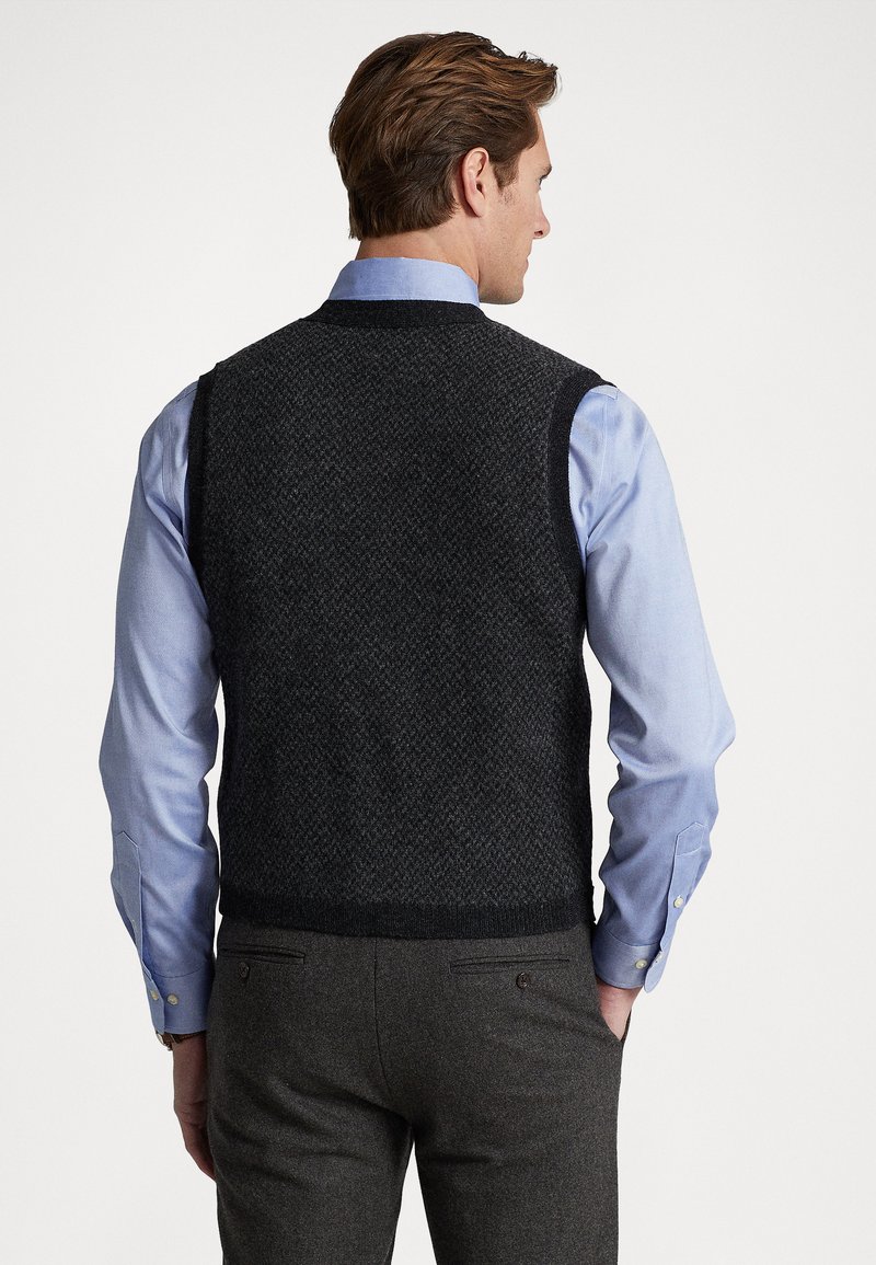 Polo Ralph Lauren SLEEVELESS VEST - Vest - black charcoal/svart ...