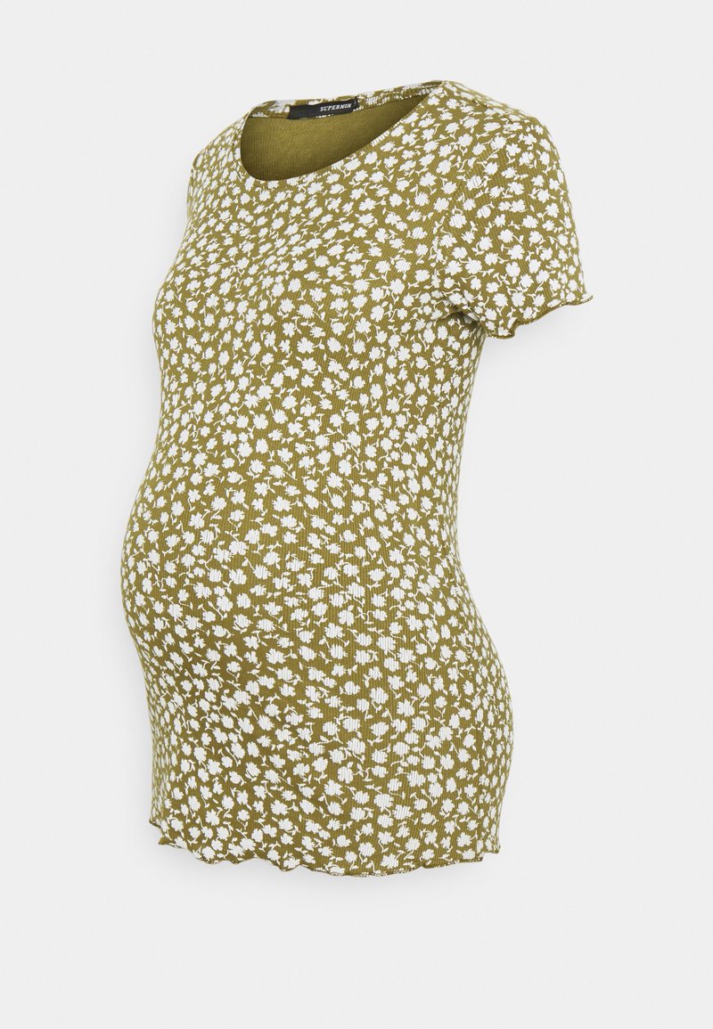 Supermom T-shirt print kaki