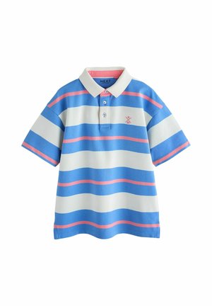RELAXED FIT - STRIPE SHORT SLEEVE - Bluză polo - pink/blue/ecru
