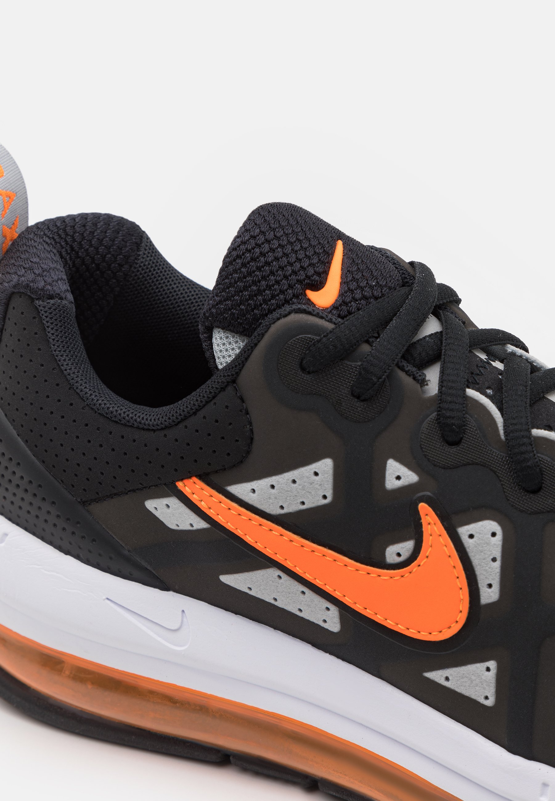 Nike Sportswear AIR MAX GENOME - Baskets basses - black/grey  fog/white/total orange/noir - ZALANDO.FR