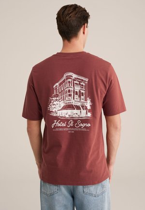 T-shirts print - rust brown