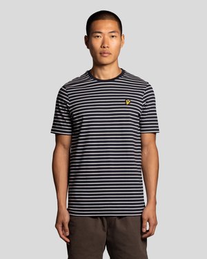 Lyle & Scott BRETON - Triko s potiskem - dark navy/white