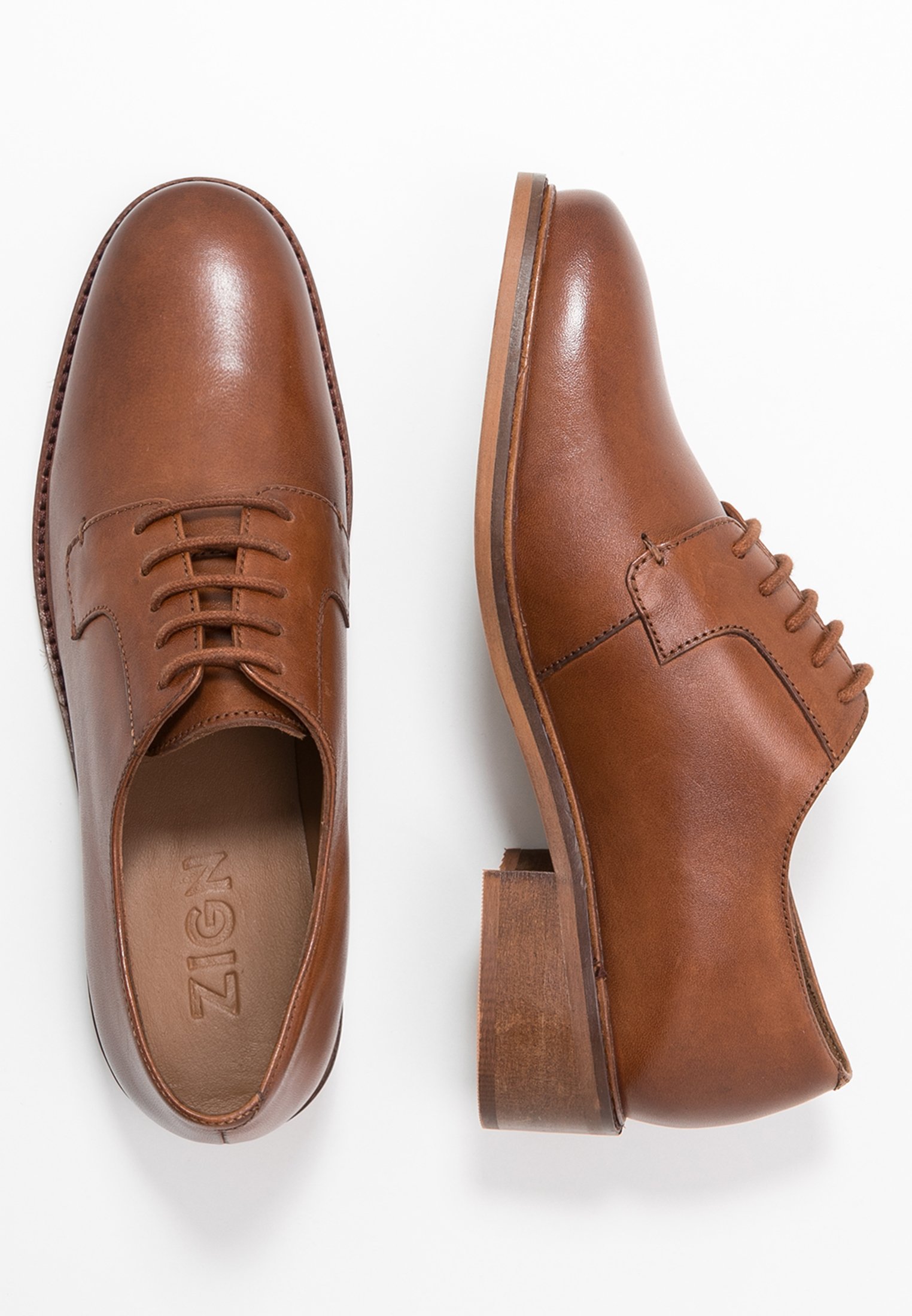 Zign Snøresko cognac Zalando.no Zign Snøresko cognac Zalando.no