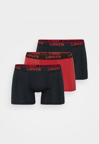 Levi's Boxershorts-Set in Schwarz und Rot. Mit einem einfarbigen Design, elastischem Bund mit Logo und einem weichen, dehnbaren Stoff für zusätzlichen Komfort.