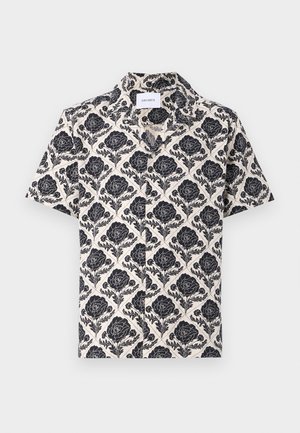 Les Deux LESLEY FLOWER TILE SHIRT - Marškiniai - navy/ivory
