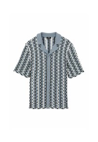 Reiss REGULAR FIT - ROULETTE TEXTURED CUBAN COLLAR  - Majica - airforce blue