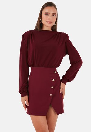 REGULAR  FIT - Bluză - bordeaux