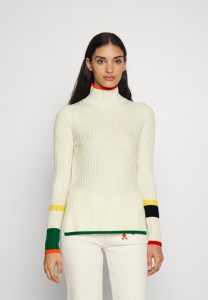 LONG SLEEVE - Sweter - cream multi