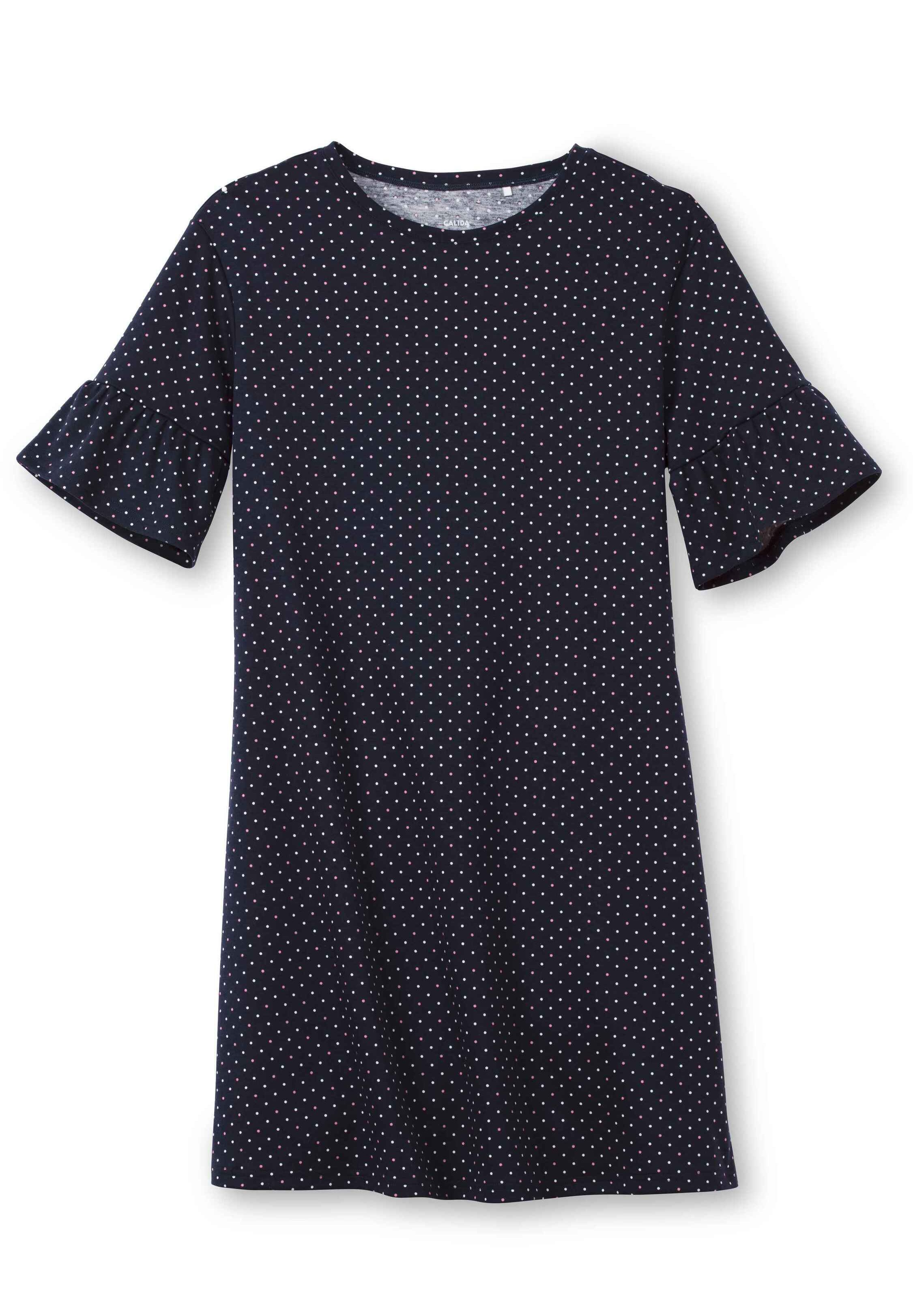 Maglia Lunga Da Notte Donna CALIDA Favourites | Peacoat Blue | Morbida E Confortevole Taglia Unica 40-42 - 3