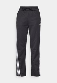 ICONIC WARPPING STRIPES SNAP TRACKPANT - Pantaloni sportivi - black/white