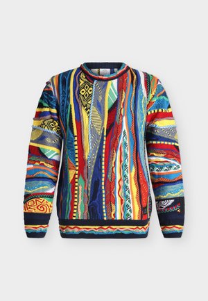 Carlo Colucci, PULLOVER - Strickpullover - navy/multicolor