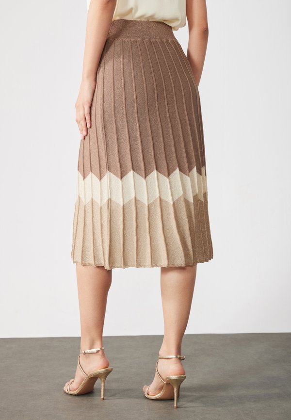 KNITTED SKIRT - A-line skirt - beige4