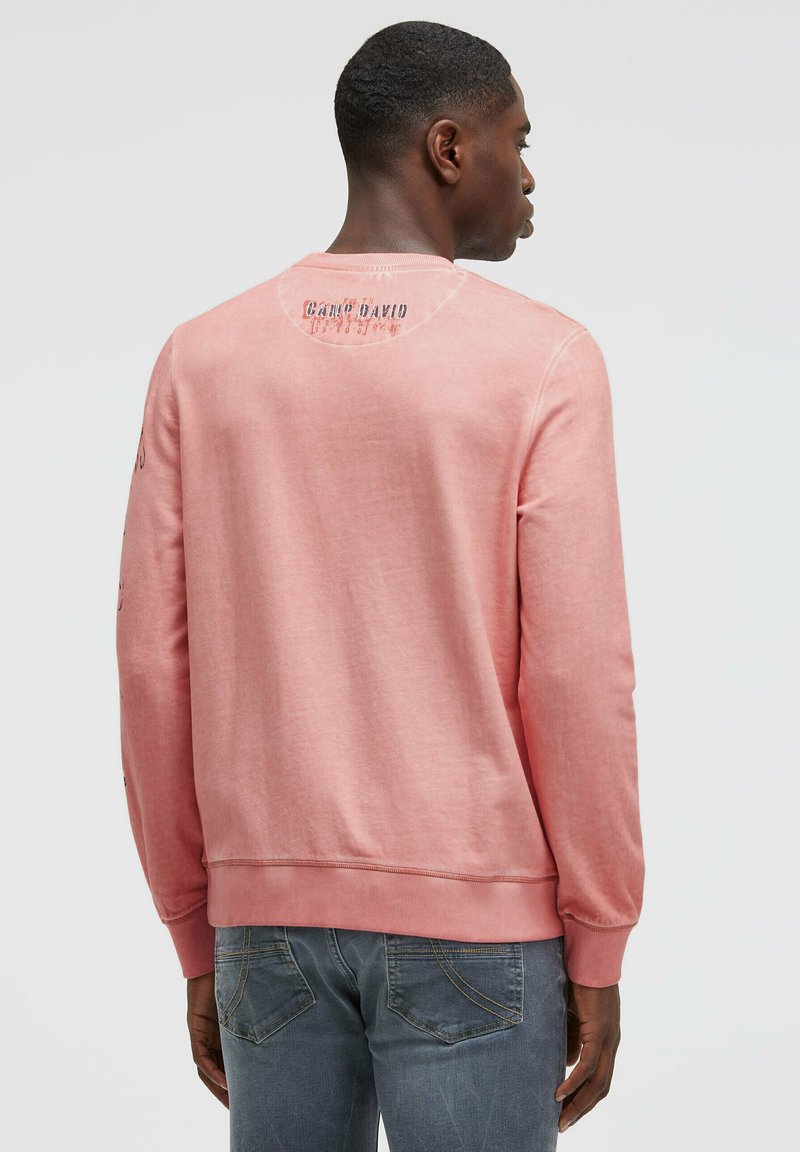 Zalando Camp David Pullover Herren Pink Camp David CAMP DAVID KAPUZENSHIRT  MIT CMPD PRINT Langarmshirt