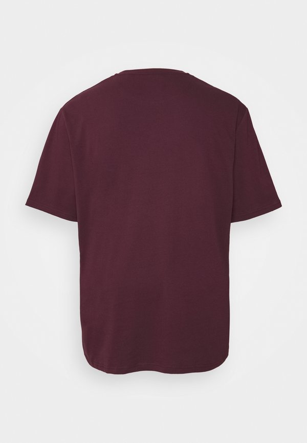 PLUS PLAIN - Basic T-shirt - burgundy2