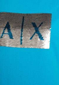 Armani Exchange T-shirt estampada - waterfall/silver