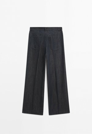 Massimo Dutti, Wide Leg - dark blue