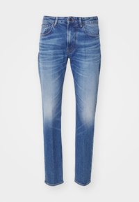 5 TASCHE - Pieguloša piegriezuma džinsi - denim blue