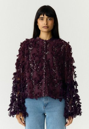 YAS, YASABELONE LS SHIRT - SHOW - Chemisier - shadow purple