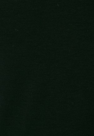 Donkergroene katoenen stof met een gladde textuur, met een consistente, effen kleur zonder patronen of merkbare accenten.