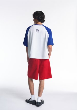 PULL&BEAR, STWD RAGLAN SLEEVE - T-SHIRT - T-shirt basique - mottled blue