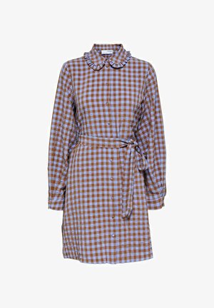 KARIERTES - Shirt dress - brown sugar