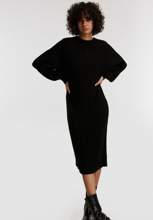 SIGNE - Strickkleid - schwarz