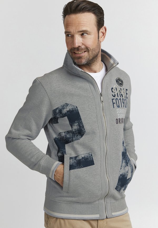 FQMagnus - Cardigan - zink mix