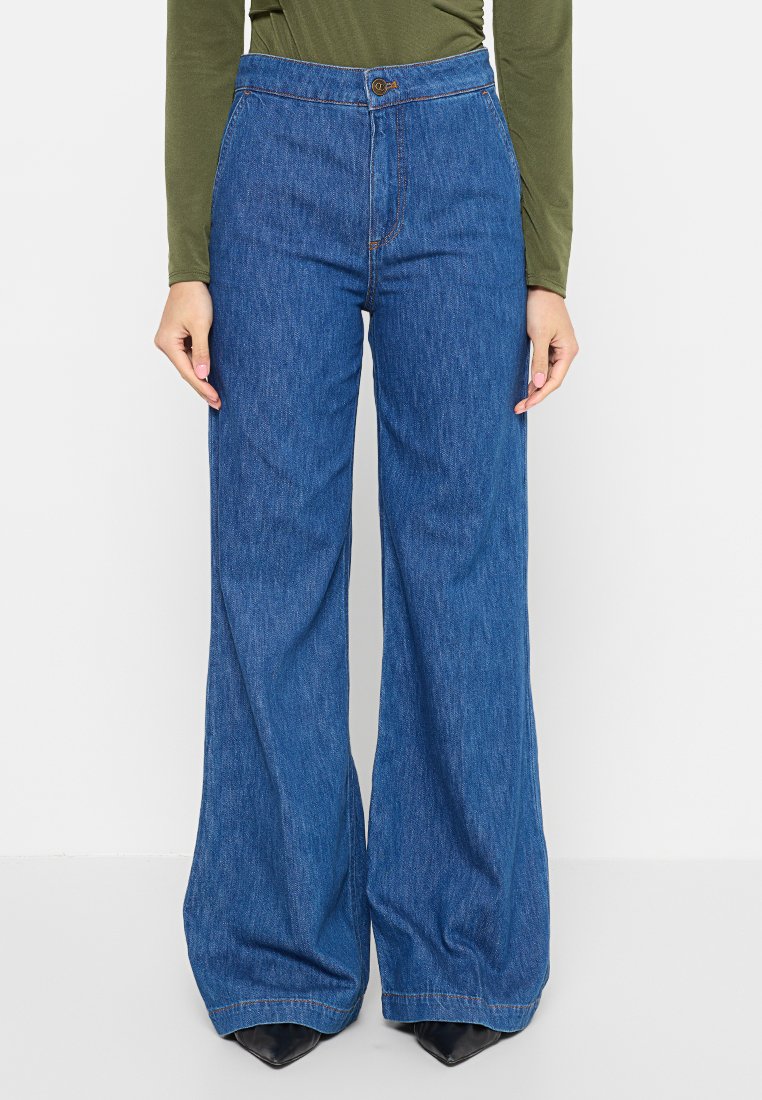 TWINSET Flared Jeans blauw