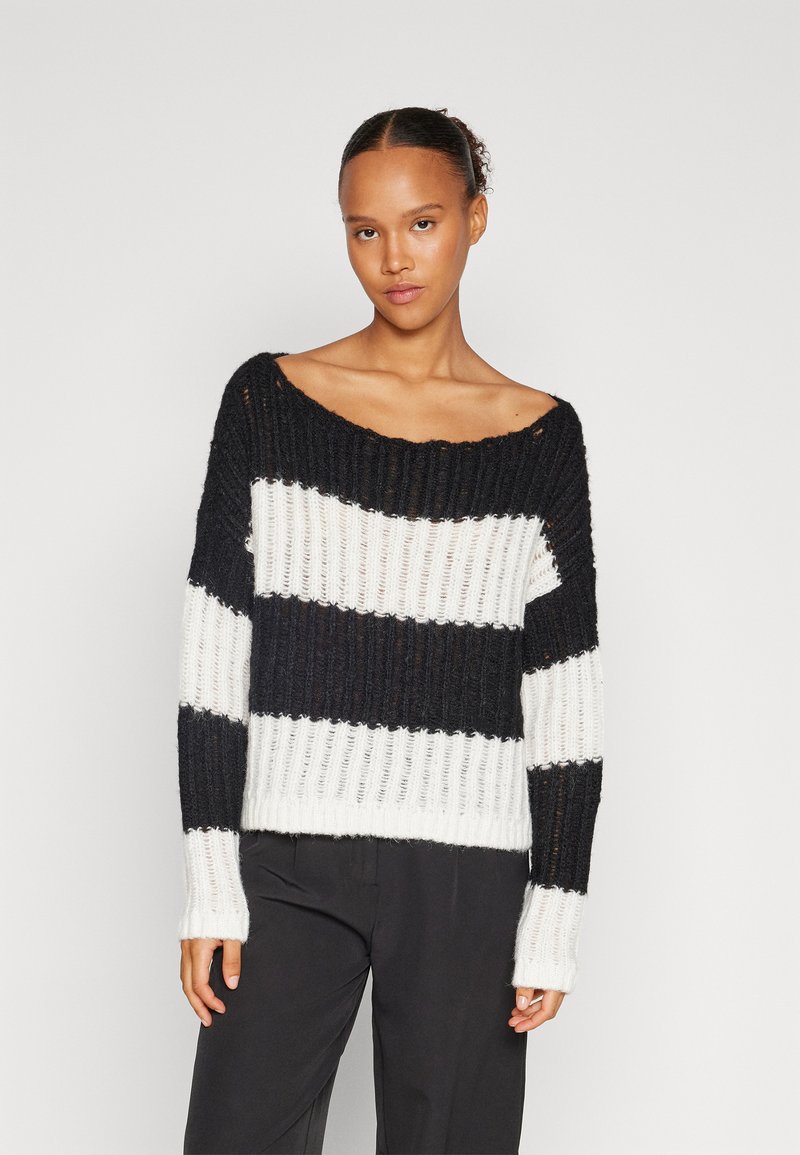 Maglione Donna Sostenibile Only Onlmelba Life - Con Motivo A Maglia, Maniche Lunghe
