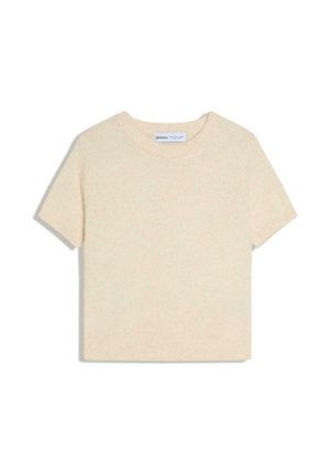 SHORT SLEEVE ROUND NECK - T-shirt basic - beige