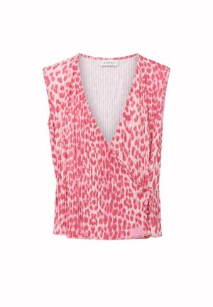 OH APRIL, SOLIN PLISSEE TOP - Top - leo raspberry
