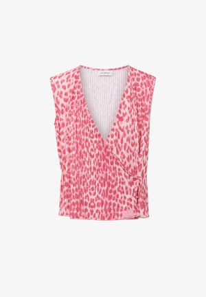 OH APRIL, SOLIN PLISSEE TOP - Top - leo raspberry