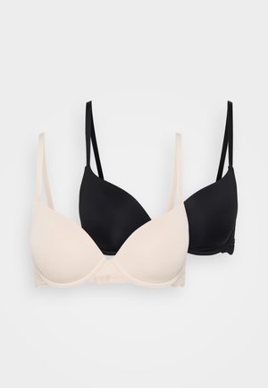2 PACK - T-shirt BH - nude/black