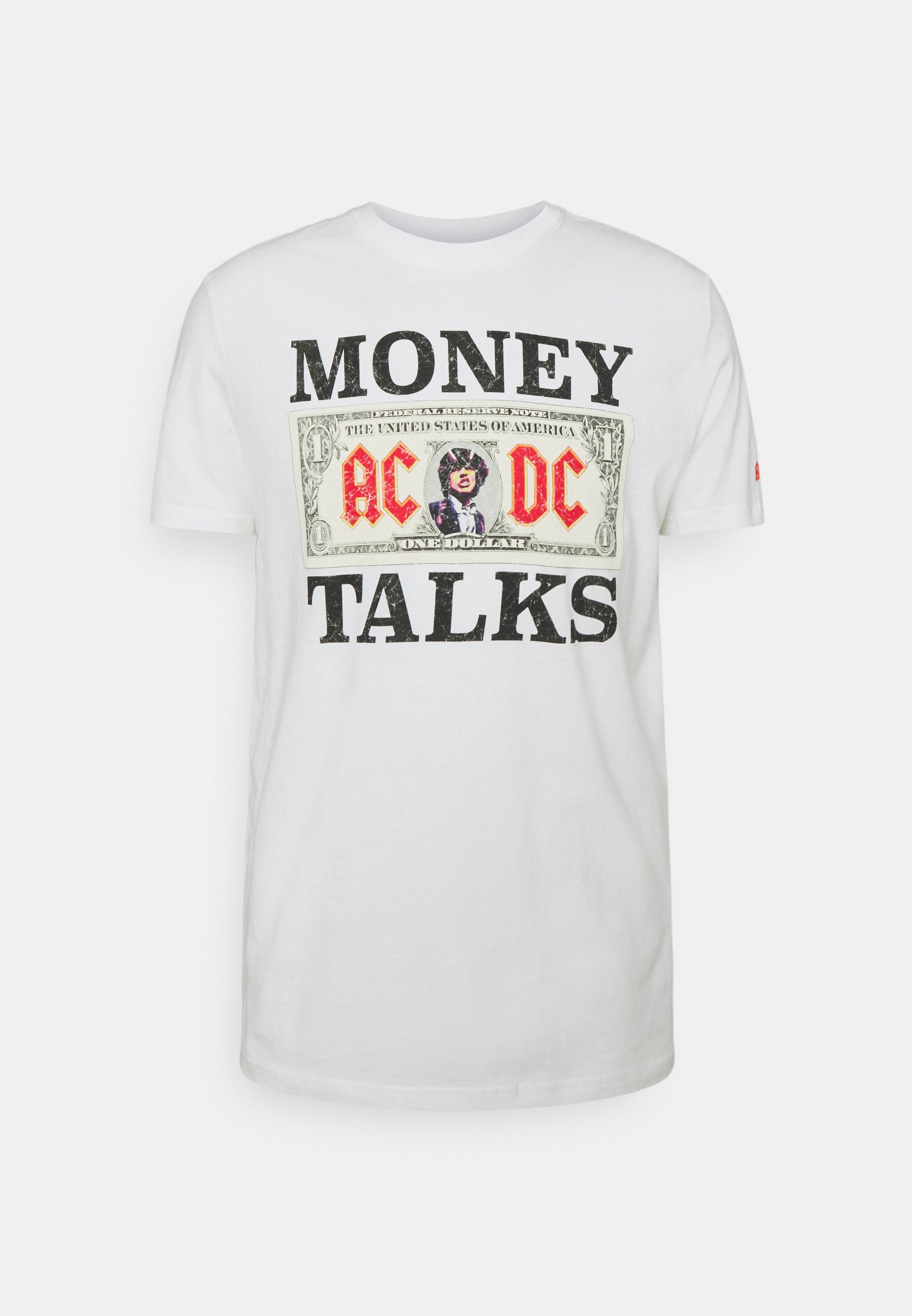 WEB ACDC MONEY - Print T-shirt - ivory 