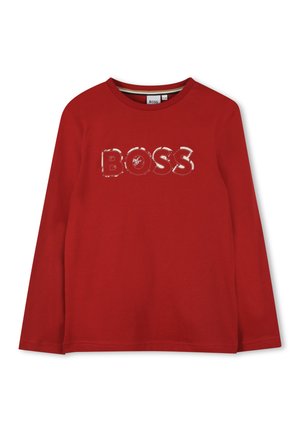 BOSS Kidswear JUNIOR LONG SLEEVE - T-shirt à manches longues - dark red