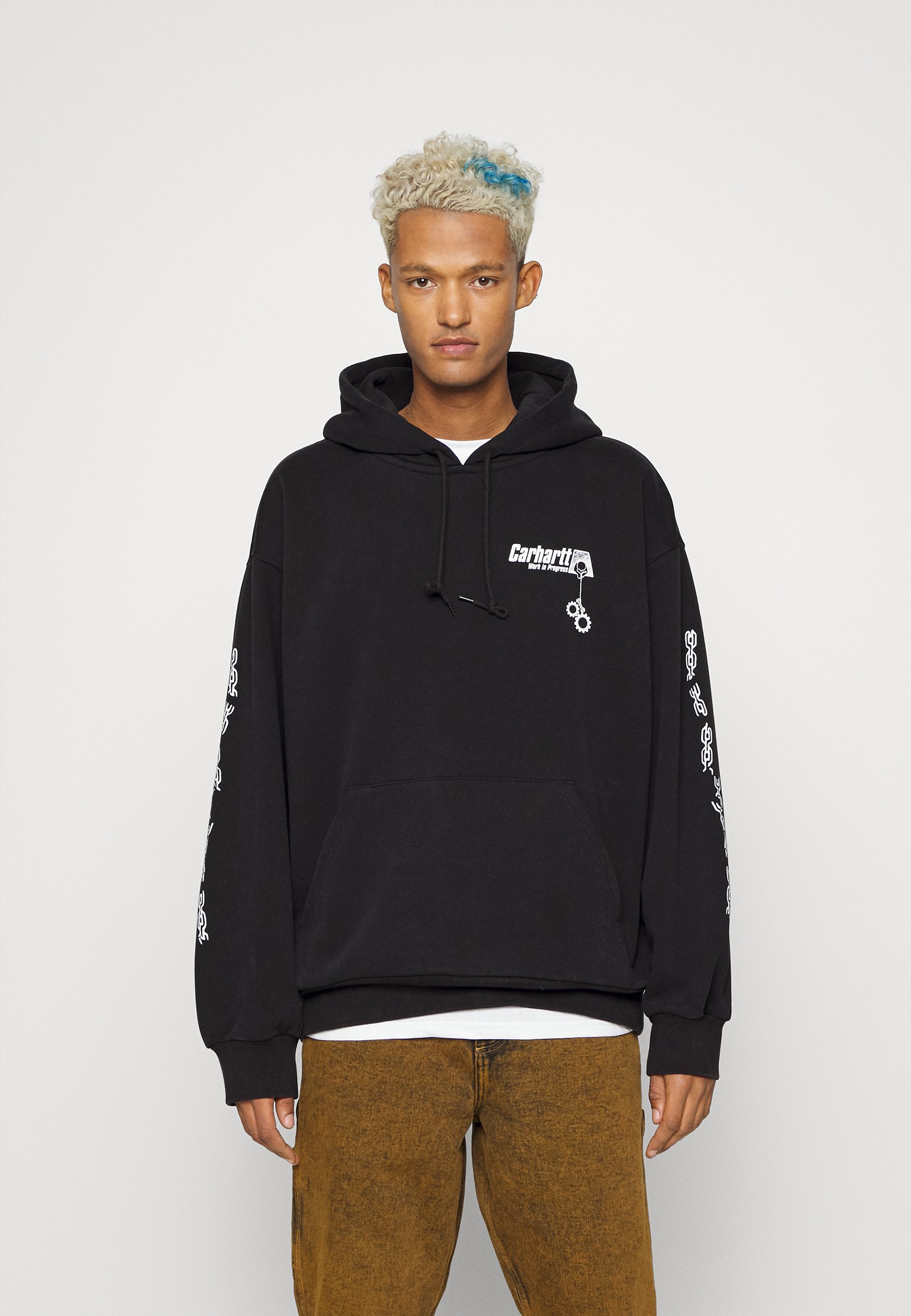 Carhartt WIP HOODED SCRAMBLE - Sweatshirt - black - Zalando.co.uk
