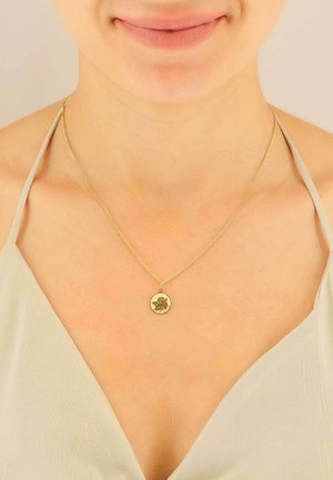 MUAU Schmuck ANHÄNGER MEDAILLE ENGEL , 12MM - Ciondolo - gold-coloured