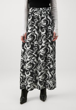 VMEASY ANKLE SKIRT - Maksi svārki - snow white/black