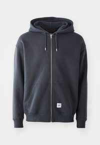 FULL ZIP HOODIE - Felpa con zip - washed black