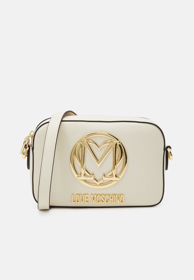 Love Moschino SUPERGOLD CAMERA BAG Across body bag avorio/offwhite
