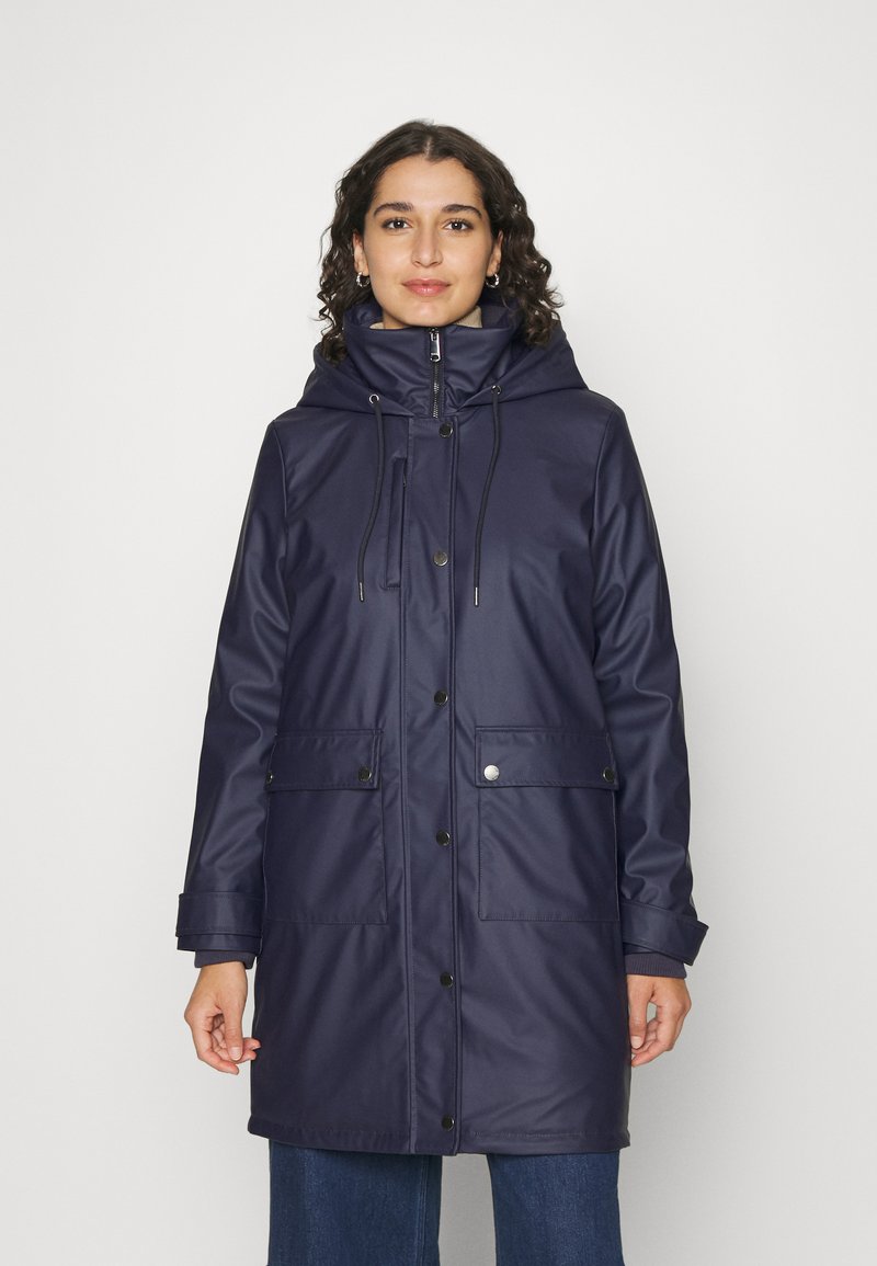 TOM TAILOR PADDED RAINCOAT Parka navy midnight blue/dark blue
